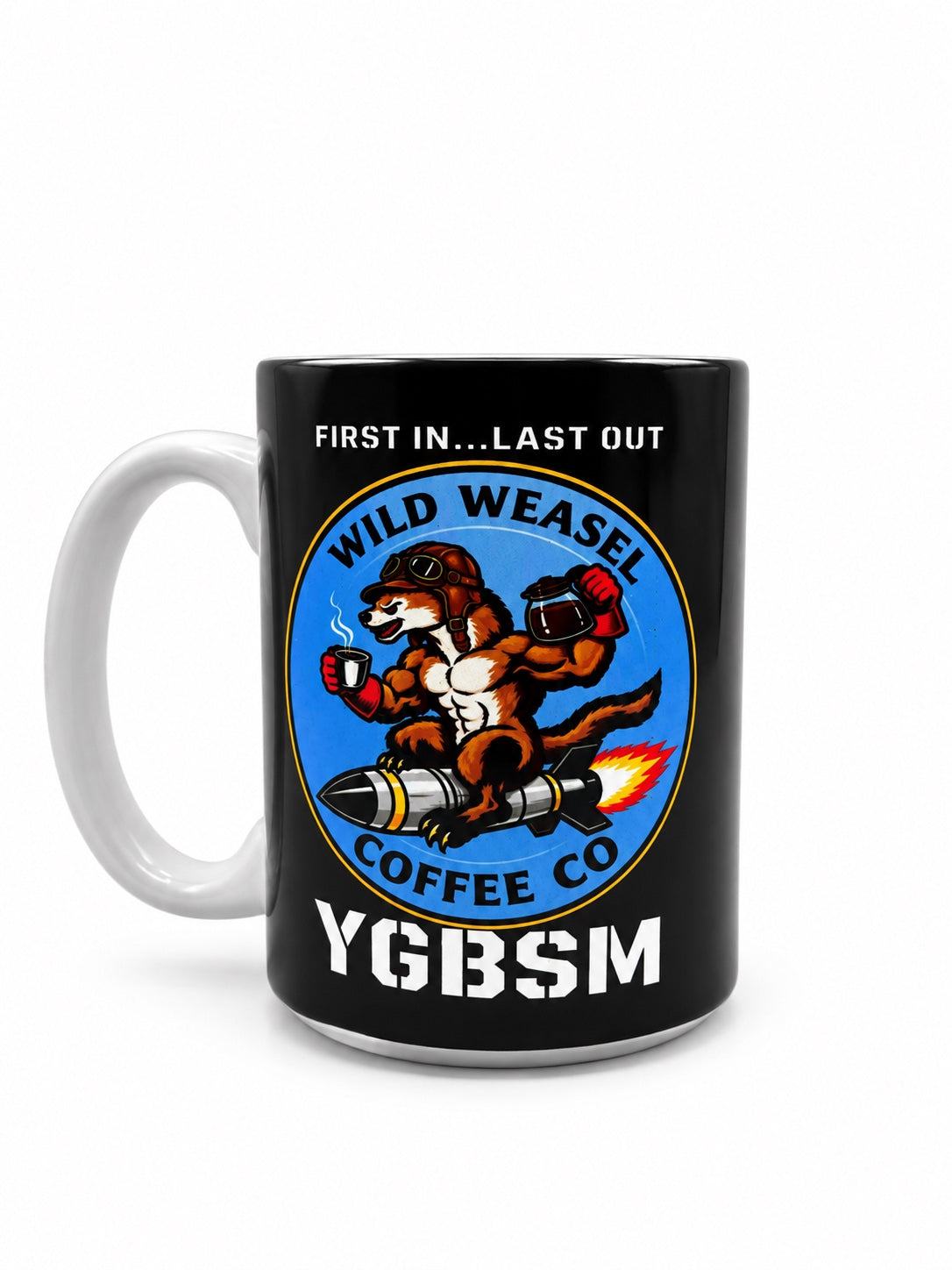 Wild Weasel CC YGBSM 15oz mug