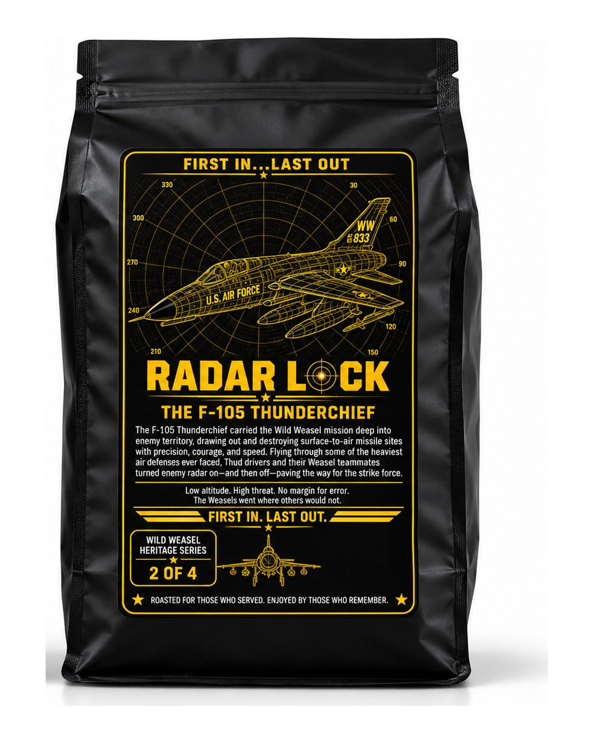 Radar Lock bag, back: the F-105 Thunderchief