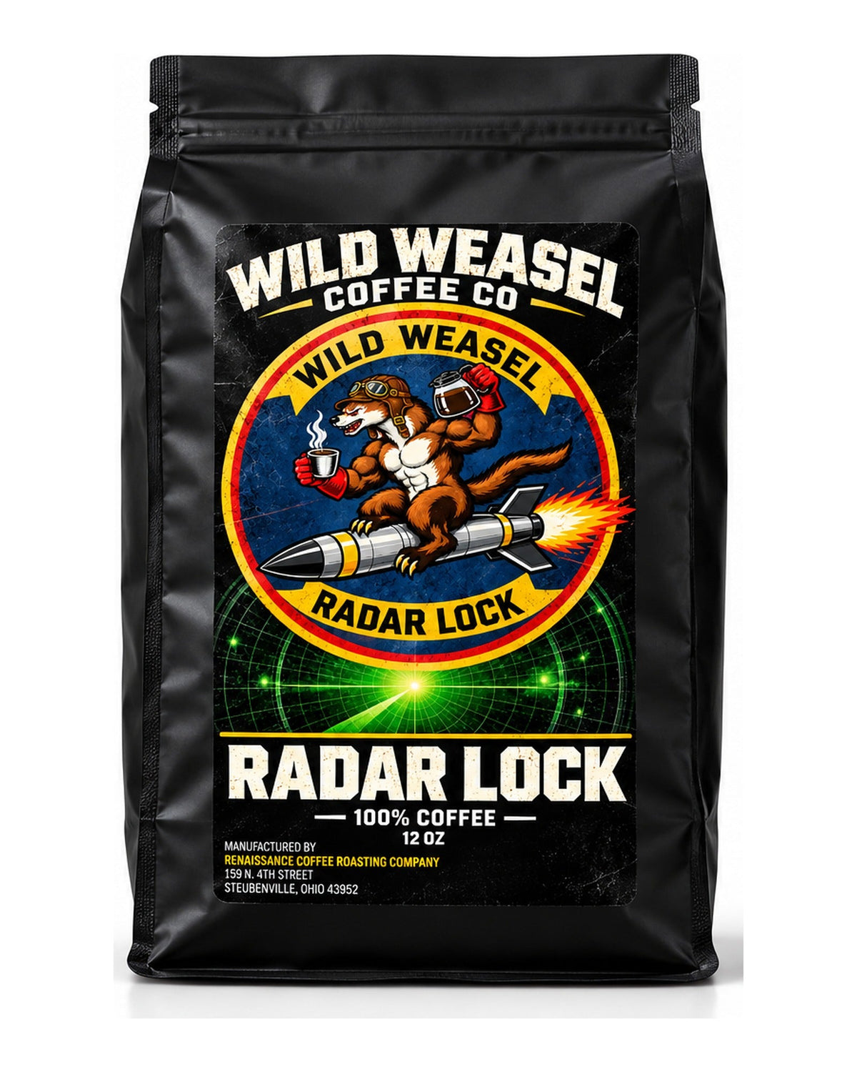 Radar Lock 12 oz bag, front