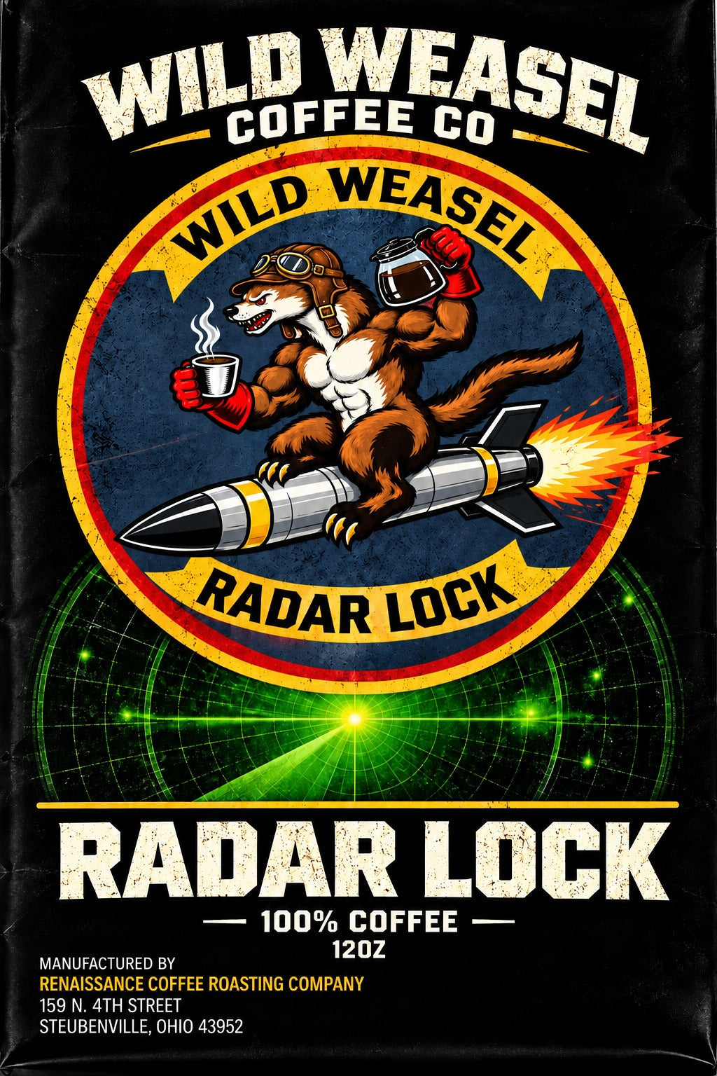 Radar Lock front label