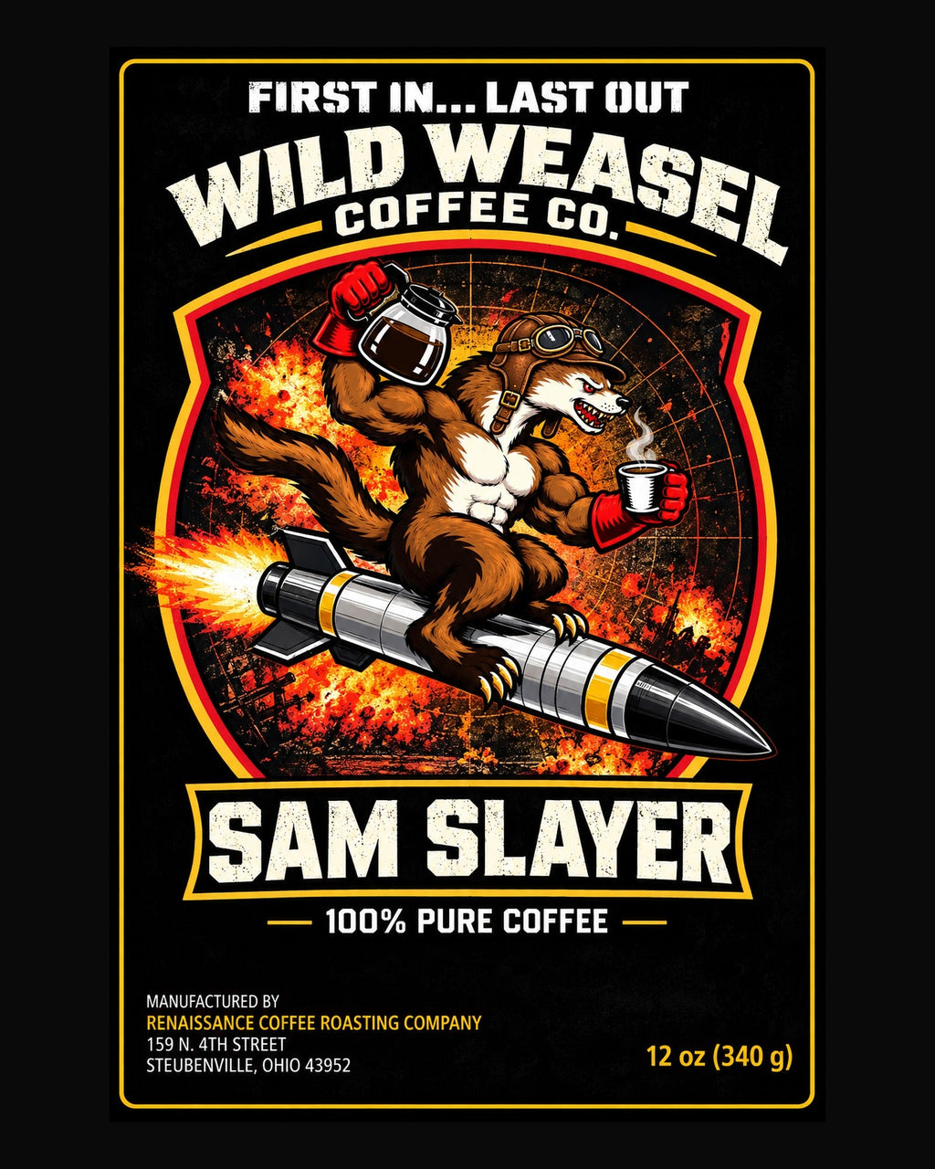 SAM Slayer front label